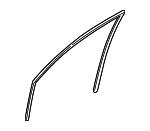 GD7A58605B - : Glass Channel Rt - Passenger Side (RH) for Mazda: 626 Image