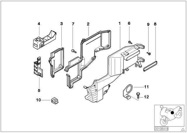 61132305681 - : Cover Electronic-Box for BMW-Motorrad Image