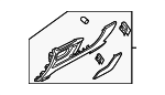 8V5880301B6PS - Body: Column Cover for Audi Image