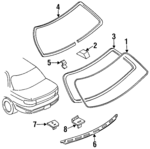 K20363931B - Body: Glass for Kia: Sephia Image