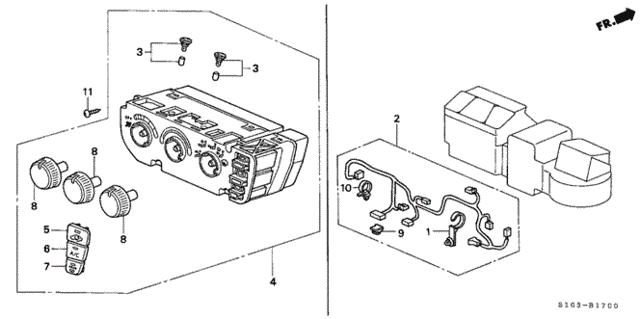 Heater Control for 2001 Honda CR-V #0