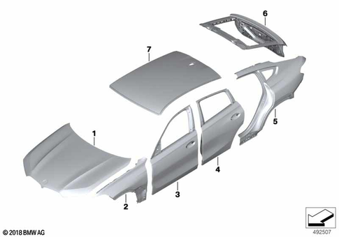 Outer Panels for 2019 BMW X6 40iX #0