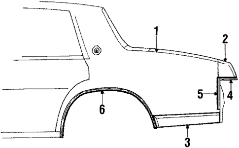 Quarter Panel for 1984 Pontiac Bonneville #0