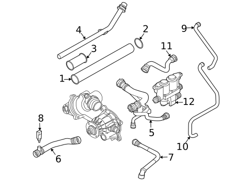 Hoses & Pipes for 2002 BMW 745i #0