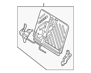 BE5Z54613A38B - Body: Seat Back Frame for Ford Image