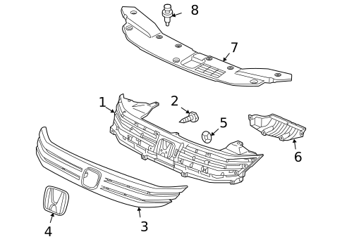 Grille & Components for 2010 Honda Insight #0