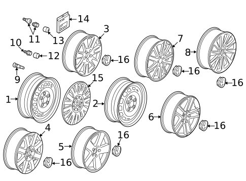 Covers & Trim for 2009 Volkswagen Passat #0