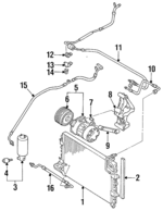 1H0820413 - HVAC: Condenser for Volkswagen: Cabrio Image