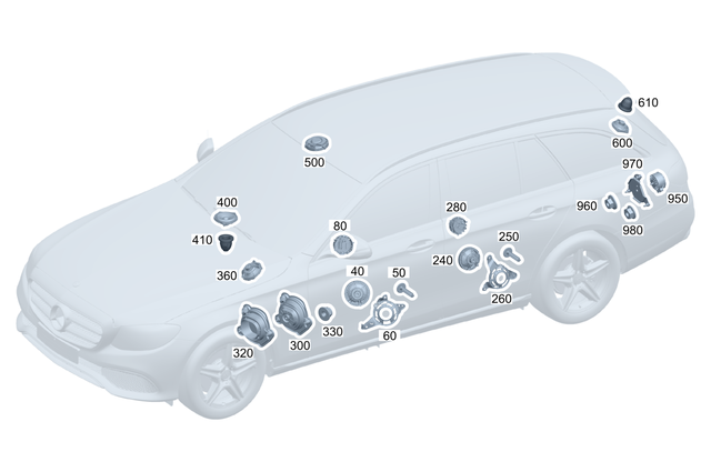 2238207500 - Electr. System: Speaker for Mercedes-Benz Image image
