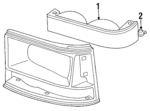 4399884 - Electrical: Park Lamp for Chrysler: Town &amp; Country | Dodge: Caravan, Grand Caravan, Mini Ram Image