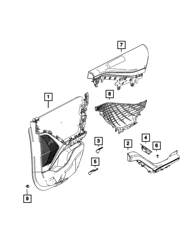 7MA33TX7AB - : Door Handle Plug, Left for Mopar Image