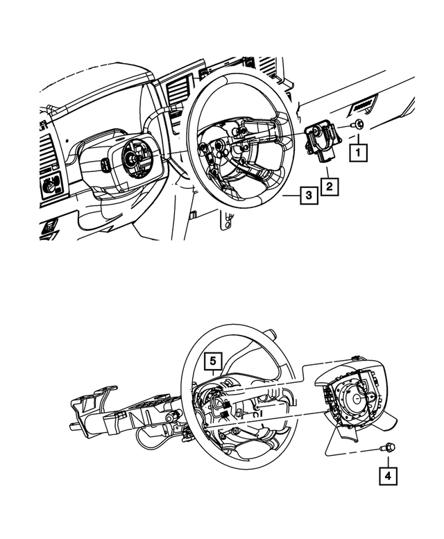 55351266AB - Steering: Steering Wheel Damper for Mopar Image image