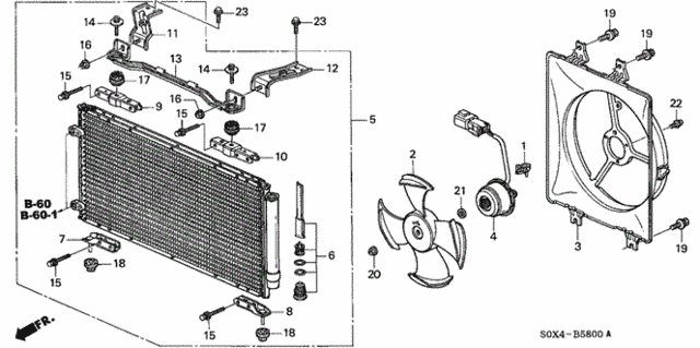 A/C Condenser for 2000 Honda Odyssey #0
