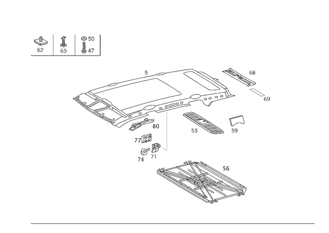 1636905267 - Covering and Lining: Trim for Mercedes-Benz: ML320, ML430, ML55 AMG Image image