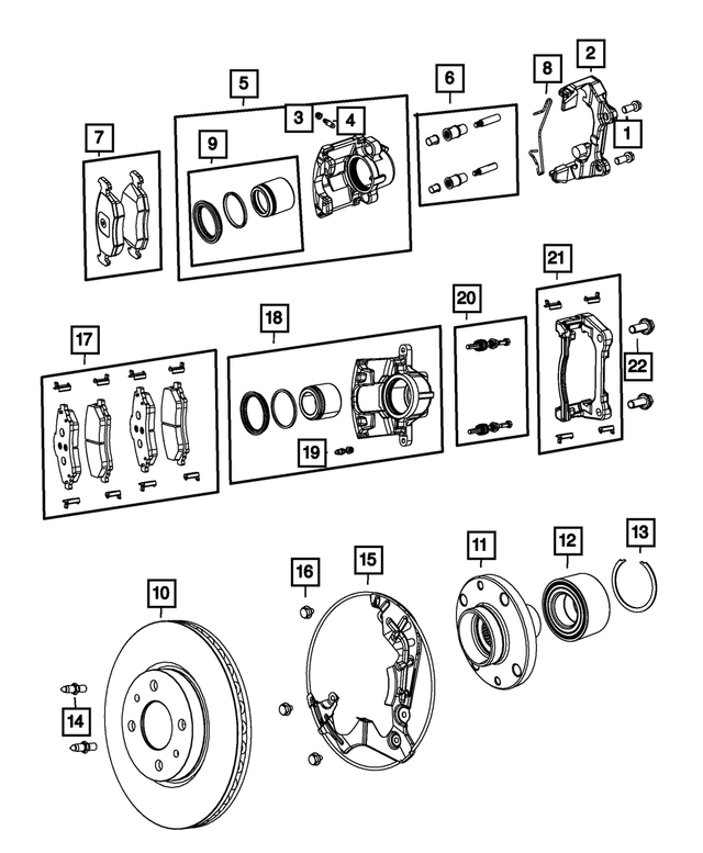 68174160AB - Brakes: Disc Brake Caliper Adapter for Mopar Image image