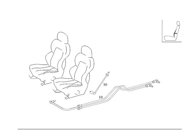 2098001115 - Vacuum System/Hydraulic System: Line for Mercedes-Benz Image image
