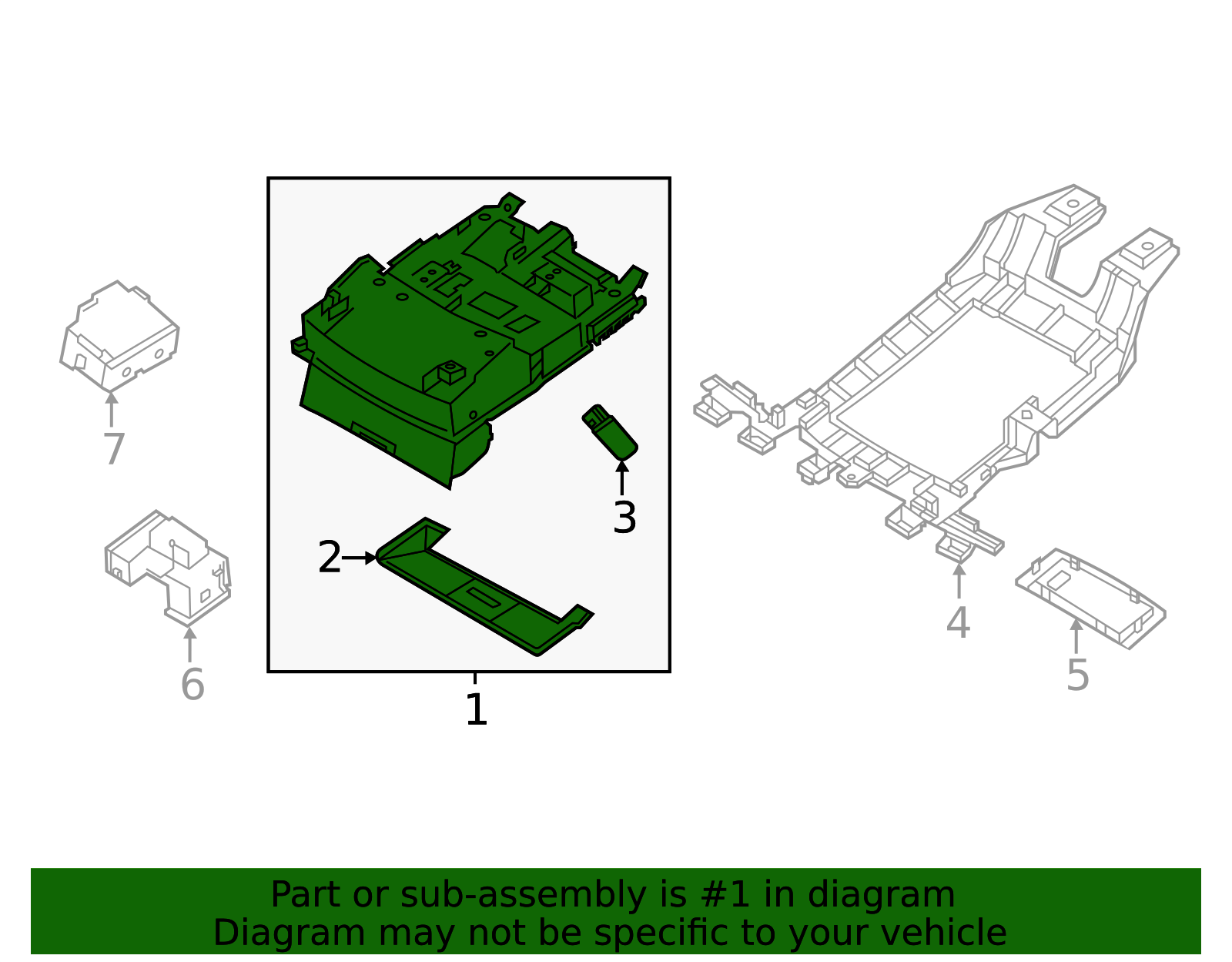 2023-2025 Nissan Pathfinder Map Lamp Assembly 26430-6RR0B | Team Nissan ...