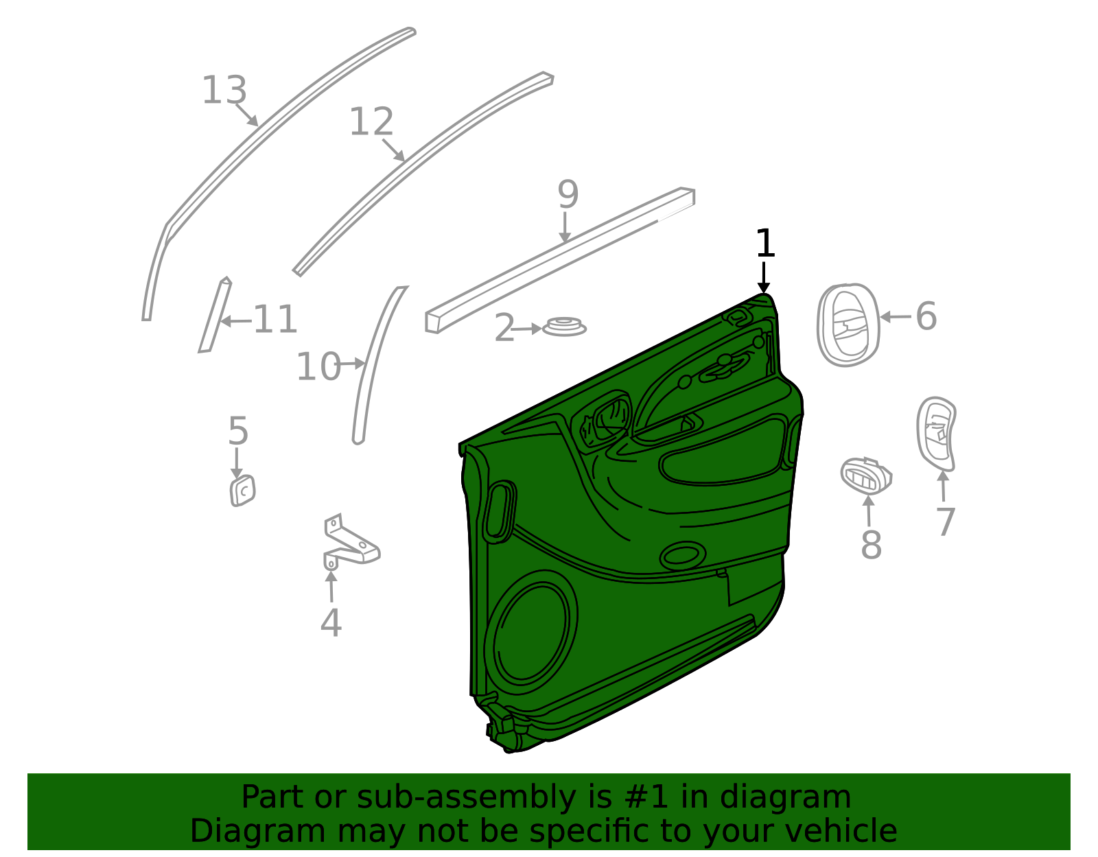 1996-2020 Mopar Door Trim Panel Fastener 06505292AA | Mopar Parts