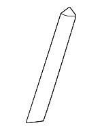 4717252AB - Body: Front Molding for Chrysler: Town &amp; Country, Voyager | Dodge: Caravan, Grand Caravan Image