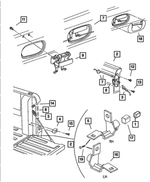 55075698AC - : Tailgate Handle To Latch Rod for Mopar Image