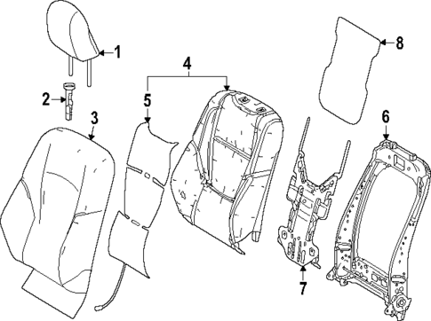 Driver Seat Components for 2025 Toyota 4Runner #3