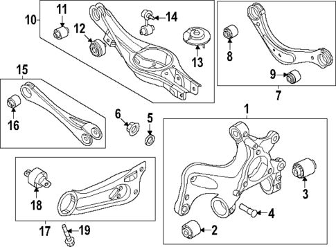 Rear Suspension for 2024 Kia Niro EV #1