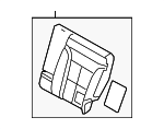 7T4Z7866801A - Body: Seat Back Pad for Ford: Edge Image
