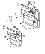 YL49XDVAA - : Rear Door Panel, Left for Dodge: Durango Image