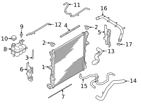 Radiators, Coolers & Related Components for 2022 Lincoln Aviator #0