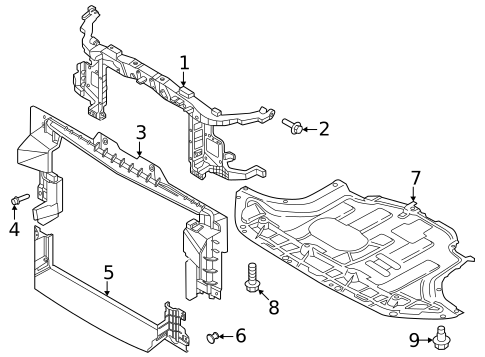 Radiator Support for 2024 Hyundai Kona #0