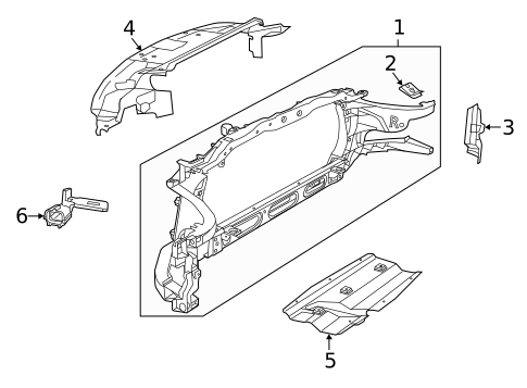 Radiator Support for 2010 Dodge Ram 1500 #0