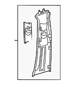 20669035049K95 - Body: Upper Center Pillar Trim for Mercedes-Benz: C 300, C 43 AMG&amp;reg;, C 63 AMG&amp;reg; S E Performance Image image