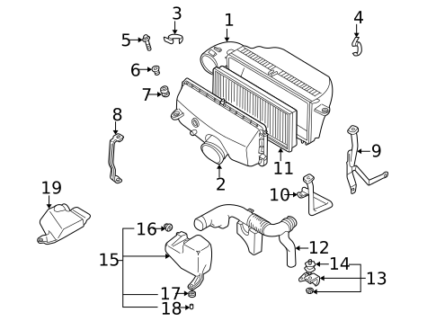 Pair Of Genuine Subaru Air Intake Snorkel Duct Clips – Fits Impreza & Forester (2007-2009) – OEM Part 909140038