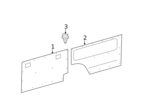 Interior Trim - Side Panel for 2010 Mercedes-Benz Sprinter 3500 #0