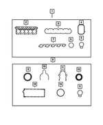 5037827AA - 8.4L Gas; Engine: Cylinder Head Cover Gasket, Left Side for Mopar Image