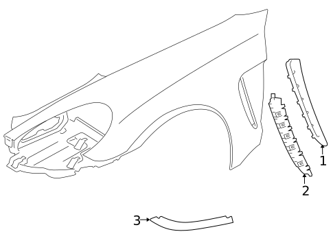 Exterior Trim - Fender for 2013 Porsche Panamera #1
