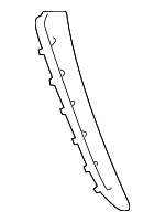 97050463312V09 - Body: Fender Molding for Porsche: Panamera Image