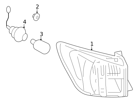 Combination Lamps for 2010 Lexus IS250 #6