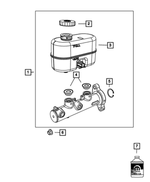 68144665AB - Brakes: Brake Master Cylinder Reservoir for Mopar Image