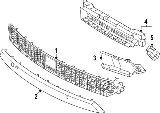 86598BF100 - : Grille Bracket for Hyundai Image