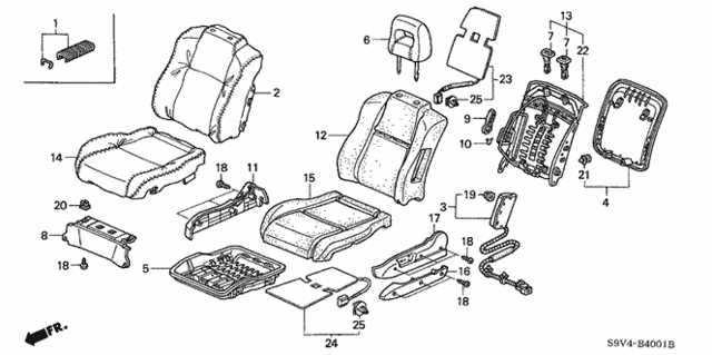 Front Seat (L.) (Power) (-'05) for 2004 Honda Pilot #0