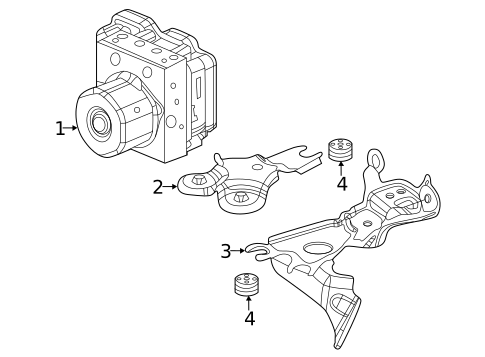 ABS Components for 2020 Honda Clarity #0