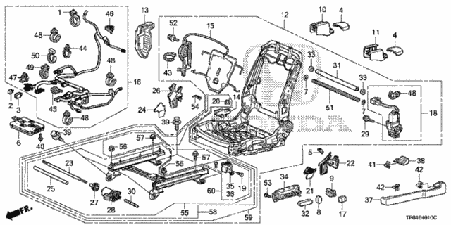 Front Seat Components (L.) for 2012 Honda Crosstour #0