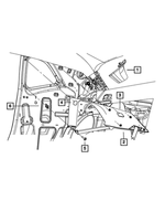 6MJ70DX9AA - Interior Trim: C Pillar Plug, Right for Mopar Image