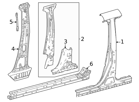 Center Pillar & Rocker for 2024 Toyota Land Cruiser #0