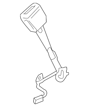8W0857755EMNB - Electrical: Seat Belt Receptacle for Audi Image
