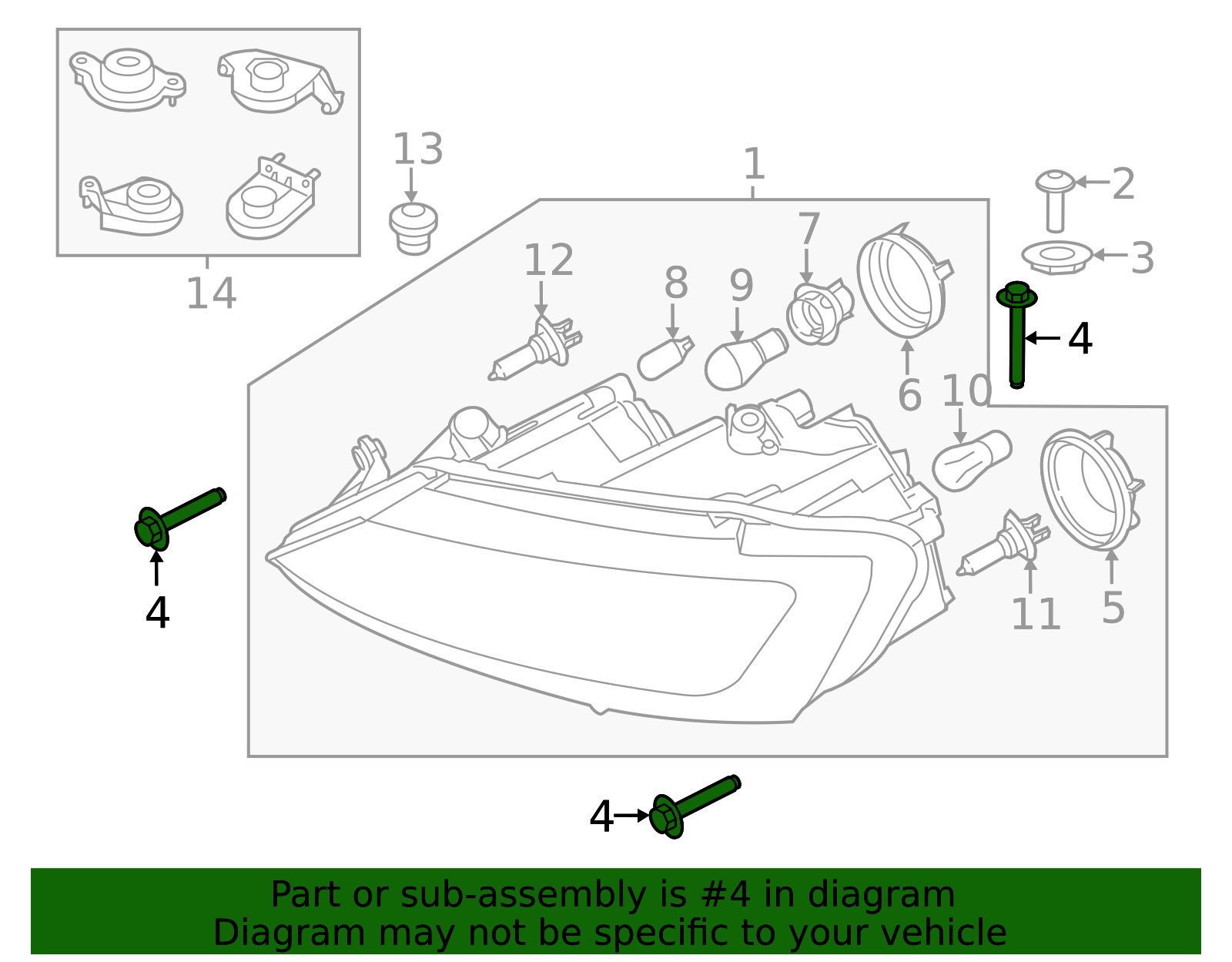 2010-2019 Volkswagen Headlamp Assembly Bolt WHT-004-141 | VW Direct ...