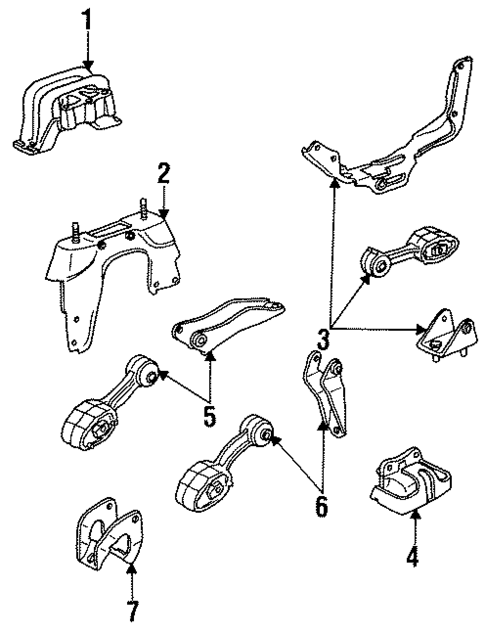 Engine Mounting for 1994 Saturn SC2 #0