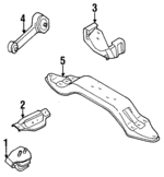41021AC270 - Engine: Trans Crossmember for Subaru: Legacy Image