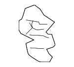 7434833040B1 - Body: Sun-visor Holder for Scion: iM, xB, xD | Toyota: 4Runner, Corolla, Corolla iM, Land Cruiser, Matrix, Mirai, Prius, Prius C, Prius Plug-In, Prius V, RAV4, Venza, Yaris Image